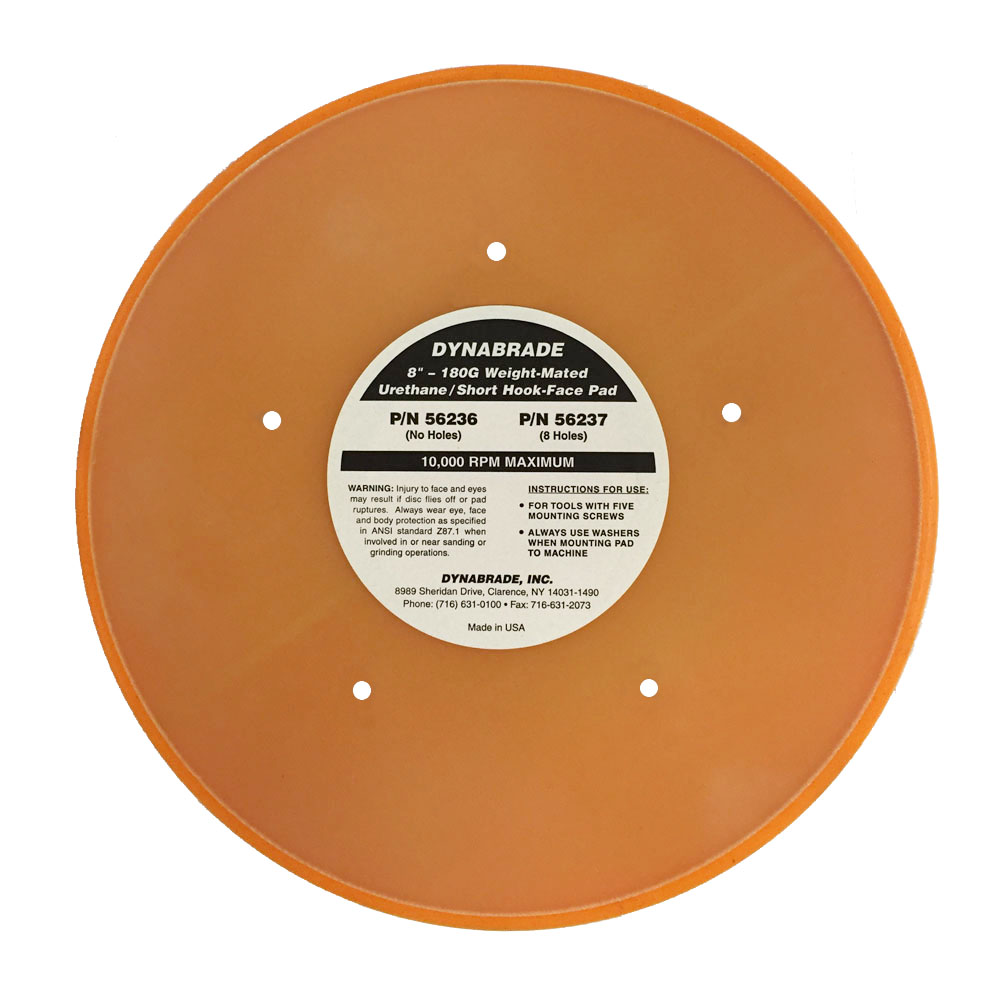 8" Hook N Loop Dynabrade Back Up Pad, 56236 Performance Abrasives